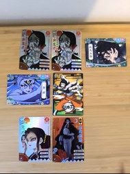 $3 鬼滅之刃卡  閃卡 遊戲卡 動漫卡 收藏卡 鬼 上弦鬼 鬼舞辻無慘 墮姬 失琵羽 妓夫太郎 血鬼術 夢魔 魘夢