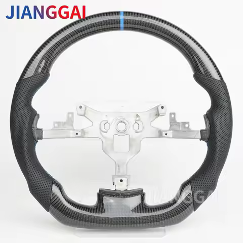 Steering Wheel For Chevrolet Corvette C6 Z06 ZR1 2006-2013 Carbon Fiber Steering Wheel Blue Stitchin