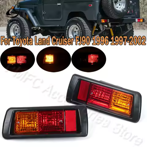 PMFC Rear Bumper Reflector Warning Brake Light Tail Light Fog Lamp For Toyota Land Cruiser Prado Lc9