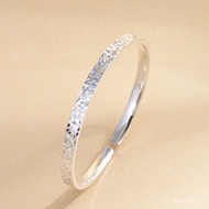 Shining Lady999Wholesale Open Crushed Ice Youth Style Pure Silver Starlight Pure Silver Z002Silver B