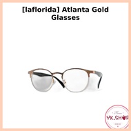 [laflorida] Atlanta Gold Glasses / Korean Glasses / Gold Metal Frame / 100% Genuine by YK.SHOP
