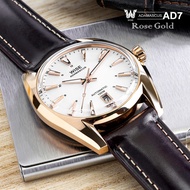 WISE ADAMASCUS AD7 Rose gold (SS 904L) นาฬิกาข้อมือ AD751R Shell MS9 สาย Dollaro DL4