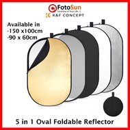 K&F Light Reflector 5 in 1 150cm x 100cm / 90cm x 60cm