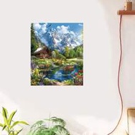 1pc Acrylic Paint Painting By Numbers For Adults Countryside Mountain Picture By Number Kits Persona