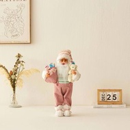 全城热卖 - （45cm粉色抱熊）christmas圣诞老人摆件圣诞节装饰品圣诞玩偶公仔摆件小礼物