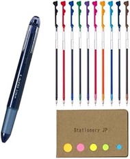 Pilot Hi-tec-c Coleto 5 Color Multi Pen Body Component, Navy, Rubber grip, 0.3mm 10 Color Ink Refill