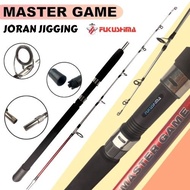 Joran Jigging 15 - 30 lbs PE 2- 4 Fiber Solid Sambung 2 Drat 150 165 180 Master Game Fukushima