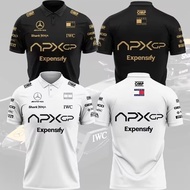 Hot Polo shirt F1 Movie 2025 – APXGP Watch Black And White Racing Fans F1 2025 T-shirt Jersey 2025 S