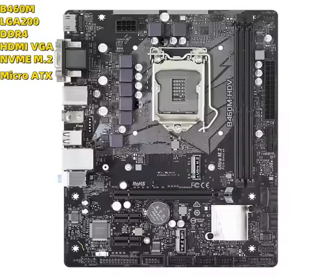 For ASRock B460M-HDV Motherboard B460M DDR4 64GB Support 10th generation Intel Core CPU LGA1200 NVME