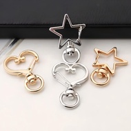 Keychain Star Heart Keyrings Hook Key Chain DIY Accessories Lobster Clasp