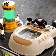 KOZEEY Kids Steering Wheel Toy Musical Race Car Car Toy Pretend Toy Puzzle Toy Driving