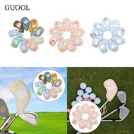 GUOOL 9x Golf Iron Covers Set Golf Club Head Covers Protection Sleeves Wear Resistant