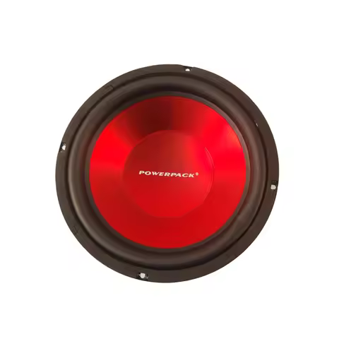 1pc Car Speaker Woofer 10 Inch 255mm Powerful 600 W 4 Ohm Steel Custom Frame Rubber Edge Red Coating