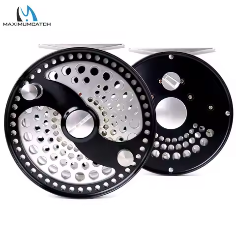 Maximumcatch CLA 3-10WT Classic Fly Fishing Reel Clicker Disc Drag System CNC Machine Cut T6061 Alum