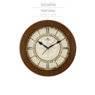 DOGENI นาฬิกาแขวนไม้ Wooden Wall Clock (WNW014DB)