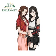 EARLFAMILY 13cm × 7.1cm Aerith X Tifa FF7 Car Stickers Warm Girls Friedship Graffiti Decals Fascinat