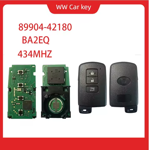 Aftermarket 3Buttons Smart Key For Toyota Rav4 BA2EQ P1 88 DST-AES Chip 433MHz 89904-42180 89904-423