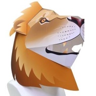 KRL - 401 DIY PAPERCRAFT KOSTUM TOPENG SINGA / LION FULL FACE