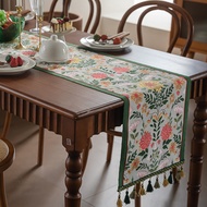 American Retro Table Runner Tassel Table Runner Aesthetic Table Runner Multi-size Table Runner