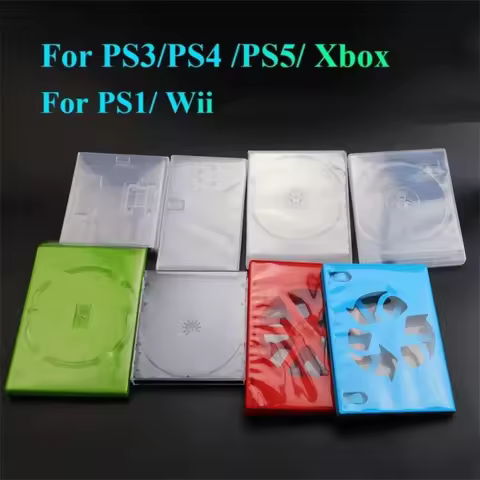 1pcs Plastic CD Game Cover Protective Design Replacement Accessory CD Game Protective Box for PS1 PS