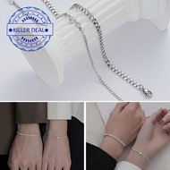 Stainless Steel Couple Bracelet Niche Design High-end Set Set Bracelet Bracelet Love 2-piece H6m3