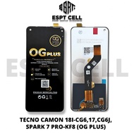 LCD TOUCHSCREEN TECNO SPARK 7 PRO - CAMON 18i - CG6 - CAMON 17 - CG6J - KF8 COMPLETE Original