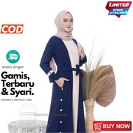 KAHFI Gamis Terbaru Syari Baju Gamis Remaja Polos Busui 2021 Pesta Kek