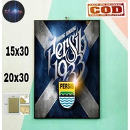 PERSIB BANDUNG WALL DECORATIONS PERSIB BANDUNG WOODEN POSTERS PERSIB BANDUNG/ POSTERS PERSIB BANDUNG