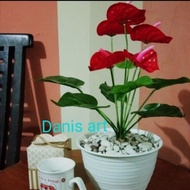 Anthurium bunga jumbo/ tanaman palsu/ tanaman plastik/ Tanaman hias -