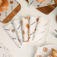 100PCS/Pack Oil Resistant Baking Paper Pad for Cheesecake Tiramisu Basque Bread Packaging