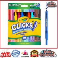 Crayola Clicks Retractable Markers 10 Count (100.0% Original)