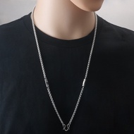 [FF88] Stainless Steel Thailand Amulet Necklace One Hanging Titanium Steel Long S Steel Amulet Neckl
