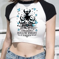 Hollow Knight crop top coquette cute Aesthetic summer Slim Fit Cute gyaru babydoll cropped girls clo