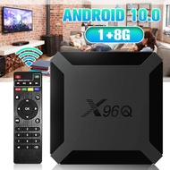 SALEกล่องแอนดรอยด์ทีวี X96Q 4K Android 10.0 กล่องทีวีกล่อง Amlogic S905W Quad Core 2.4G Wifi Smart Tv Set Top Box