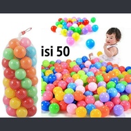 Colorful balls, balls, contents 50 pcs, bath balls, small balls, throwing balls, color balls, set of