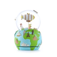 環遊世界-飛船 水晶球音樂盒