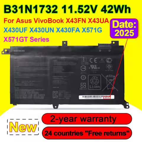 11.52V 42Wh B31N1732 Laptop Battery For ASUS X571G X571GT X571GD X430FN X430FA X430UA VivoBook S14 S