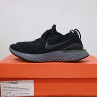 HITAM Nike Epic React Flyknit 2 running Shoes Black original