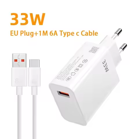 EU Adapter Original 100% 33W for Xiaomi Turbo Fast Charging USB Type C Cable for Poco X5 X4 M5S X3 P