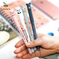 4 Pieces Cartoon Cute Kawaii Animals Bear Erasable Pen Creative School Office Gel Pens Supplies Gift