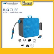 TSUNAMI PUMP HC-20 / HC20 20M Automatic Retractable & Rewind H2O Cube . Garden Hose Reel
