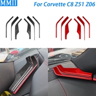 For Chevrolet Corvette C8 Z51 Z06 2020-2023 Car Accessories Carbon Fiber Dashboard Side Speaker Pane