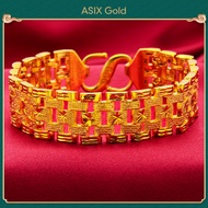 ASIX GOLD 916 Gold Men Bracelet Korean Gold Bangkok Original Jewelry 22CM / 48 G
