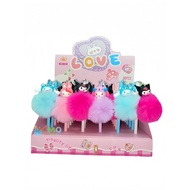 Sanrio MD-139 Pompom Feather Pen 0.5mm Sanrio Character Feather Pen