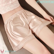 ANEMONE Seamless Shorts, Ice Silk Loose Lace Safety Pants, Breathable Anti-Glare JK Lolita Mid Waist