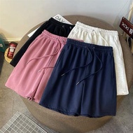 Home Pants Sports Casual Shorts Couple Wear High Waist Solid Color Five-Point Women Straight Hong Ko