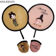 XINLEENCX Mini Flying Disk Fan, with Pocket Cartoon Folding Fans, Fashion Decorative Collapsible Fan
