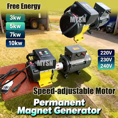 Free Energy 10KW 230V 7KW AC Permanent Magnet Generator Outdoor 5KW Alternator 240V Portable Generat