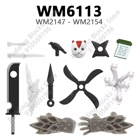 WM6113 Compatible Action Figures WM2147 WM2148 WM2149 WM2150 WM2151 WM2152 WM2153 WM2154 Parts Brick