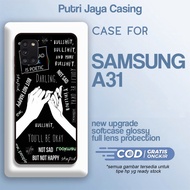 Samsung A31 Case [Aesthe Black] Samsung A31 Hardcase Softcase Glossy Casing